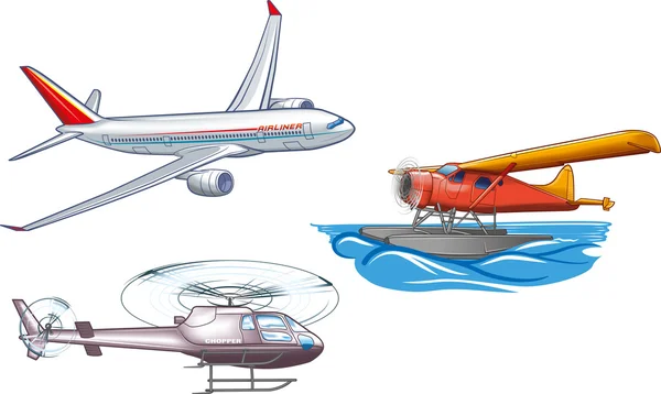 Авіаційний транспорт — стоковий вектор