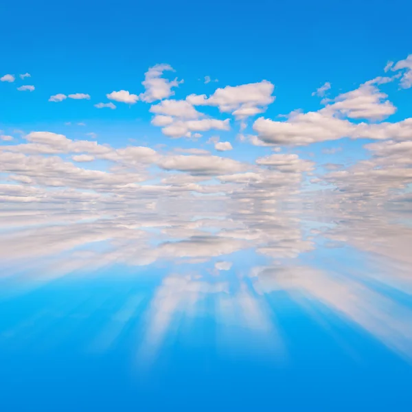 Blue sky reflextion — Stock Photo, Image
