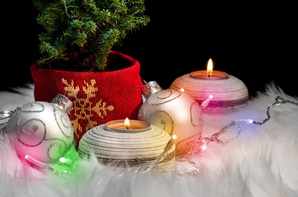00309 - Christmas tree and ornaments - color 03 — Stock Photo, Image