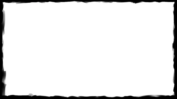 Quadro de borda preto e branco único 01 — Fotografia de Stock