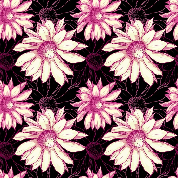 Seamles の花のパターン — ストックベクタ