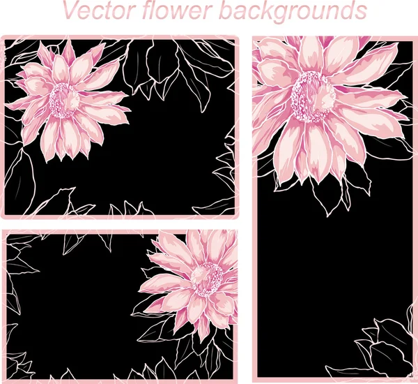 Blomma bakgrunder — Stock vektor