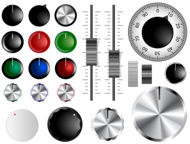 Volume knobs clipart