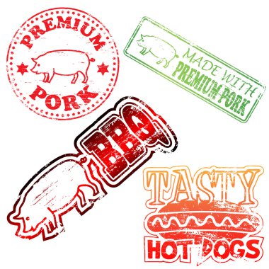 Premium Pork Stamp clipart