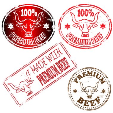 Premium Beef Stamp clipart