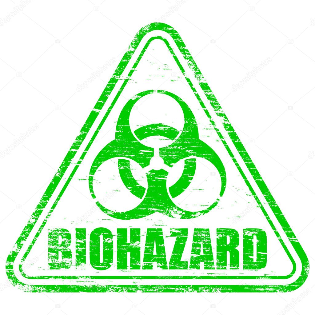 Biohazard Rubber Stamp