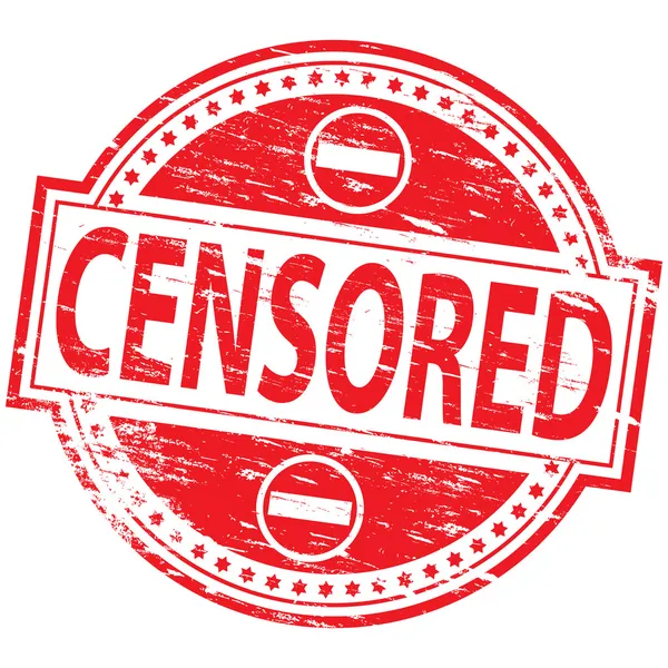 Цензура — стоковий вектор