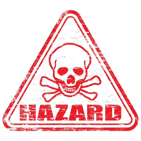 Timbre en caoutchouc Biohazard — Image vectorielle