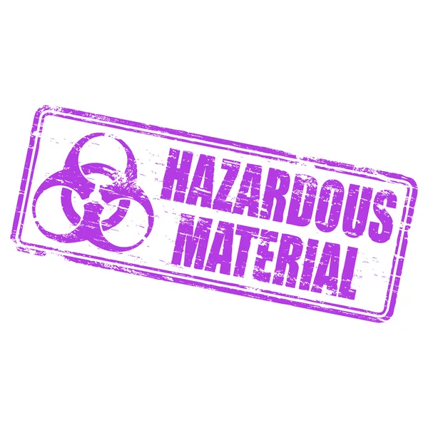 Επικίνδυνων υλικών καουτσούκ σφραγίδα — Διανυσματικό Αρχείο