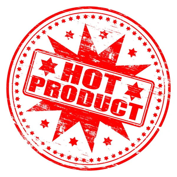 Forró termék gumibélyegző — Stock Vector