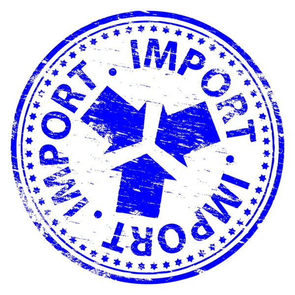Імпорт штамп — стоковий вектор