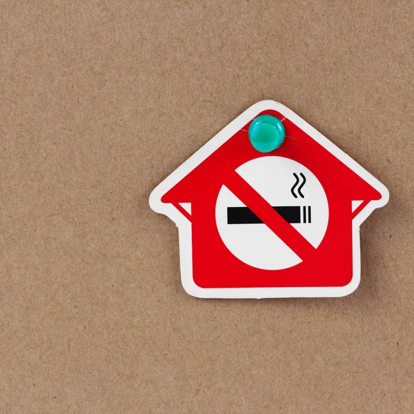 Verboden te roken in het huis. Stockfoto