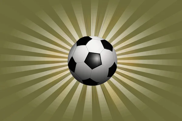 Pallone da calcio su sfondo astratto — Foto Stock