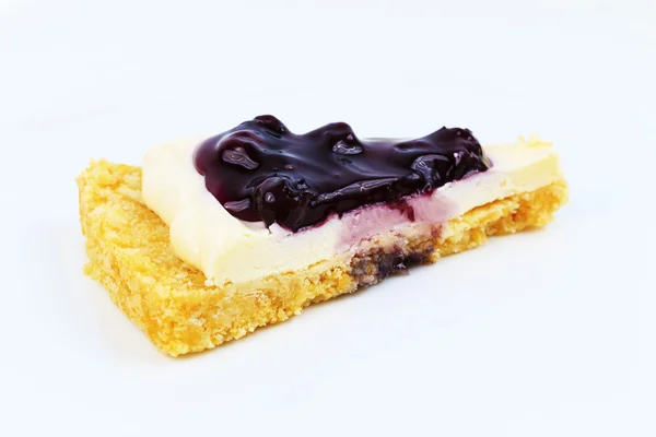 蓝莓芝士蛋糕 — 图库照片
