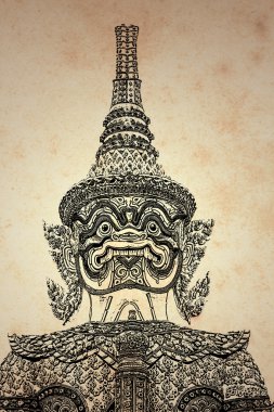 Giant Thai background (created and designed by the photographer) clipart