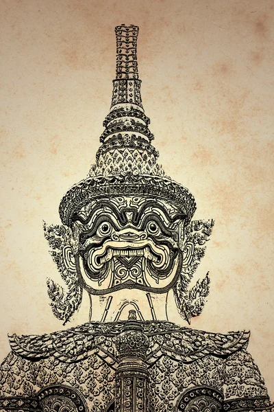 Gigant tajski tło (stworzony i zaprojektowany przez fotografa) — Zdjęcie stockowe