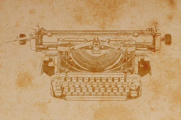 Papel viejo con máquina de escribir Pattern.Vintage fondo . — Foto de Stock