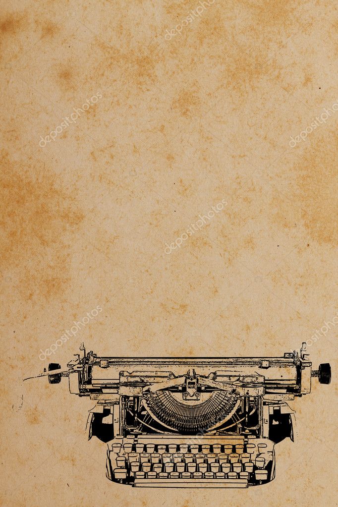 Old paper with Typewriter Pattern.Vintage background. Stock Photo