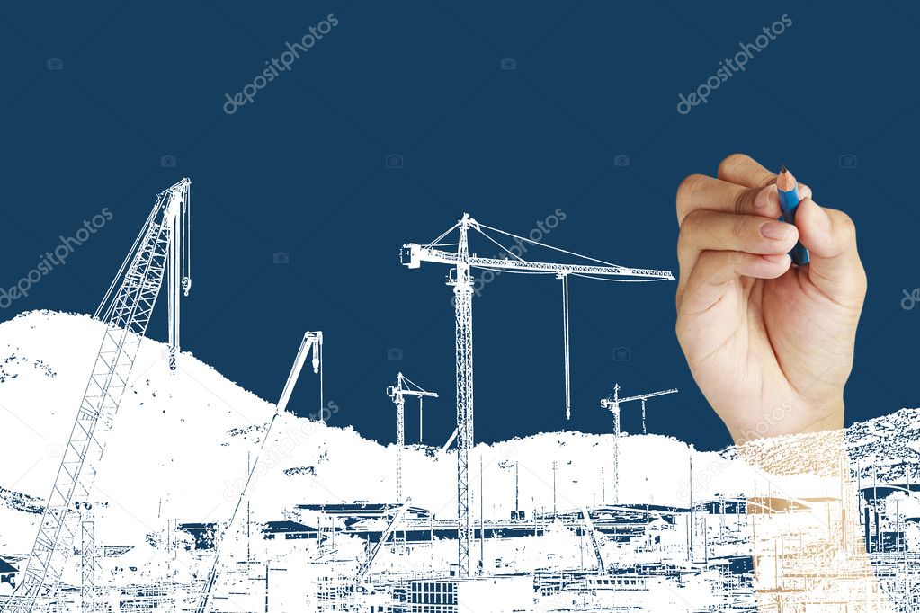 Drawing construction site
