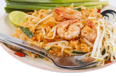 Tay gıda tarzı, tavada kızartılmış pirinç noodle (pad Tay)