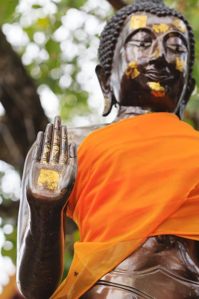 Main de statue de bouddha, En lieu public — Photo