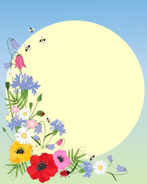 Abstact flowers clipart