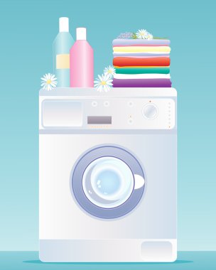 Washing machine clipart