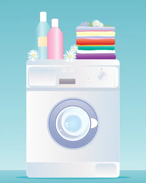 Tvättmaskin — Stock vektor