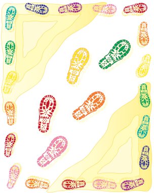 Bootprints clipart