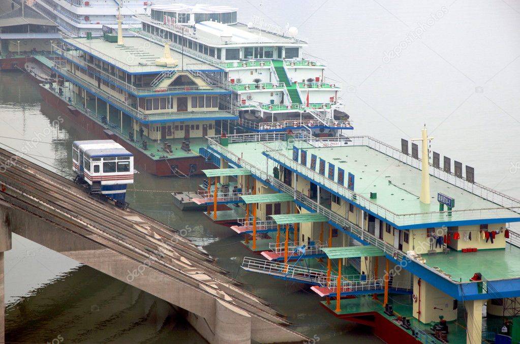 Boats on the Yangtze River