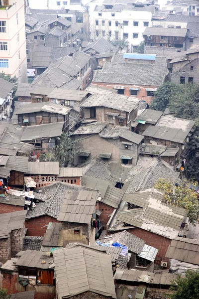 Παλιά σπίτια σε chongqing — Φωτογραφία Αρχείου