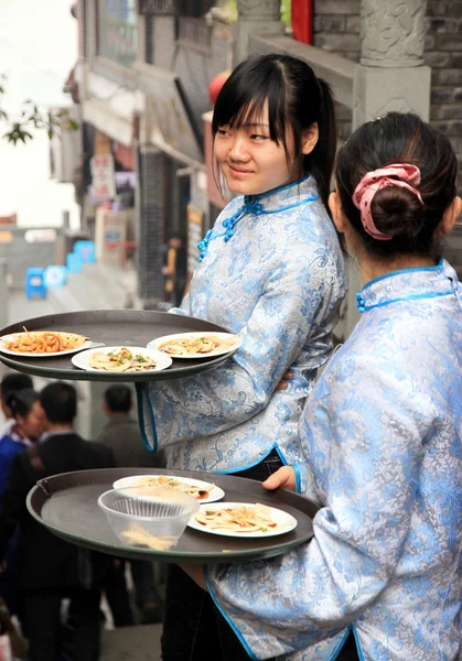 Čínská servírka — Stock fotografie
