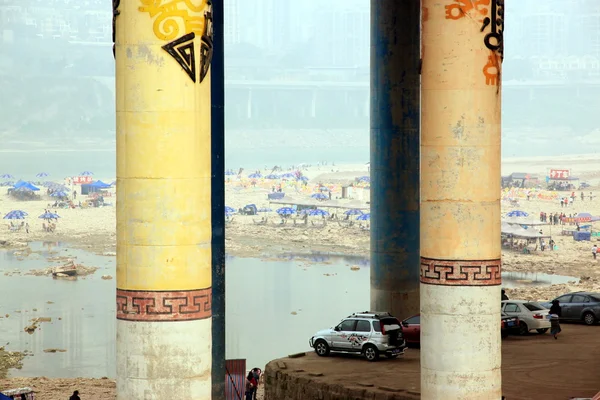 Brzeg rzeki Jangcy — Zdjęcie stockowe