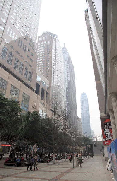 Centrum miasta chongqing — Zdjęcie stockowe