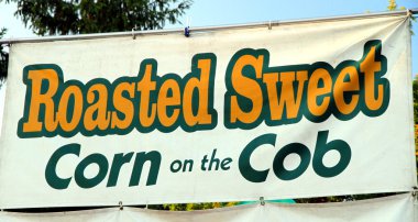 Roasted Corn Sign clipart