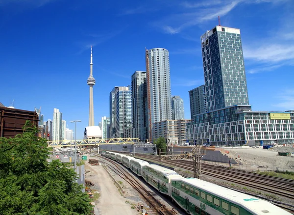 Toronto Skyline e ferrovia — Foto Stock