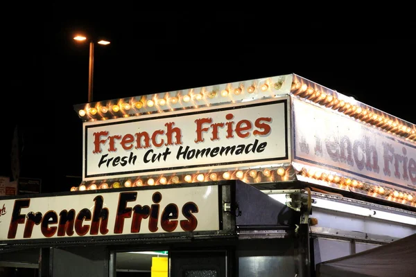Franse frietjes teken — Stockfoto