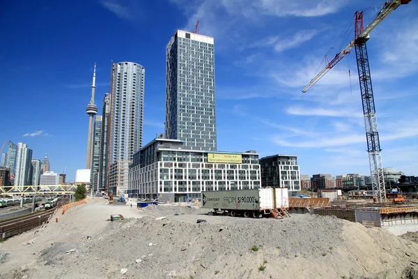 Área de construcción de Toronto Imagen de archivo