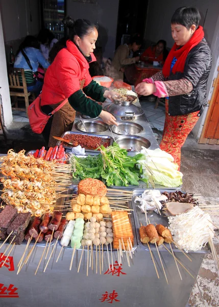China comida tradicional de la calle Imágenes de stock libres de derechos
