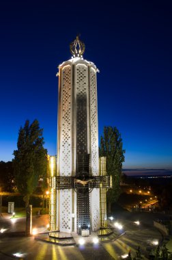 Memorial monument to the Holodomor victims clipart