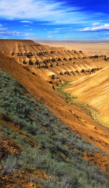 Каньонское плато Устюрт — стоковое фото