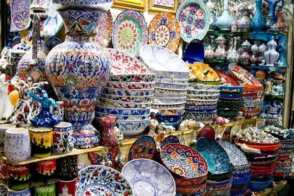 stock image Bazar in Istanbul, Spices