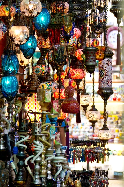 Bazar v Istanbulu, koření Stock Snímky