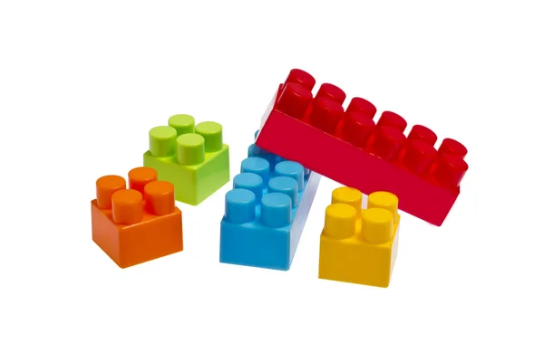 Пластиковые блоки Lego — стоковое фото