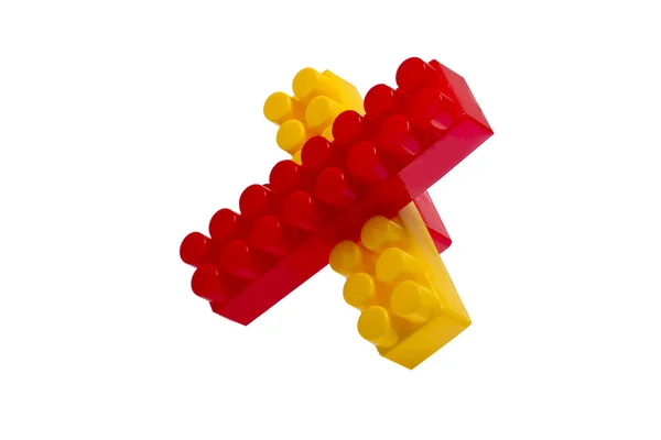 Lego blocchi di plastica giocattolo — Foto Stock
