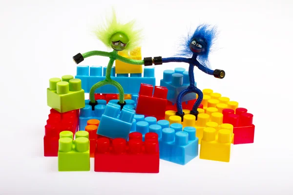 レゴブロックのプラスチックのおもちゃ — ストック写真