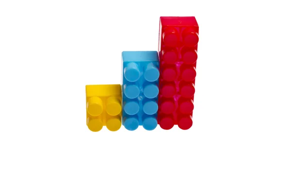 Plastikowe zabawki klocki lego — Zdjęcie stockowe