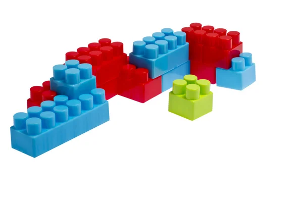 Пластмасові іграшки Lego блоків — стокове фото