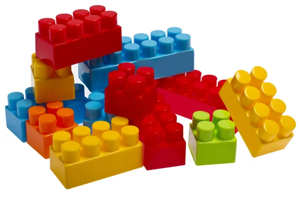 レゴブロックのプラスチックのおもちゃ ストック画像
