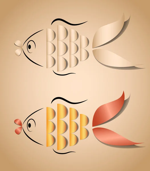 Domanda di pesce per qualsiasi background — Vettoriale Stock